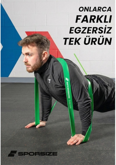 30 + 38 Kg Power Loop Direnç Bandı Kas Geliştirme Fitness Crossfit Barfiks Lastiği Mor + Siyah