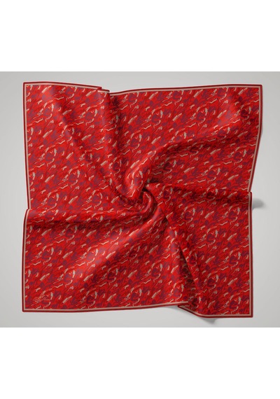 Silk Home Soft Eşarp 73091-32 Turuncu, Mürdüm, Vizon
