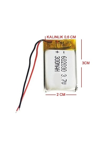 Rpkt 3.7v Lityum Polimer Pil Batarya 300mah