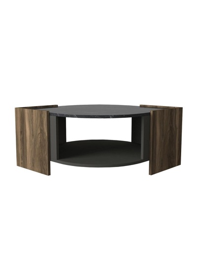 Dekorister Exclusive Marbel Orta Sehpa Ceviz-Mermer