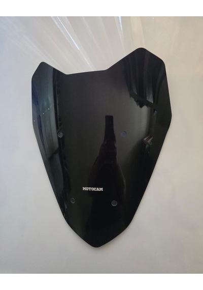 Motocam Küba Chia 125 Ön Cam 2023-2026 Model 40cm Siyah Renkli Sportif
