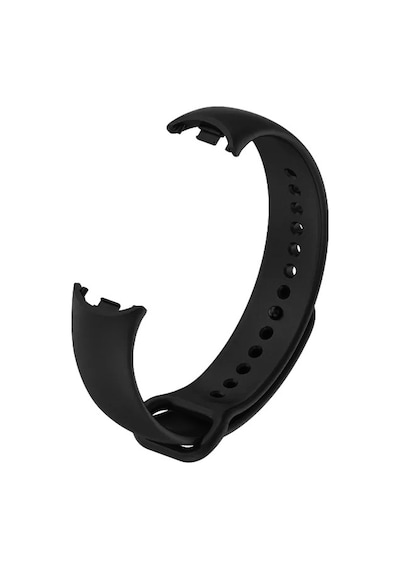 Xiaomi Mi Band 8 9 10 Uyumlu Akıllı Bileklik Silikon Kordon Kayış Siyah