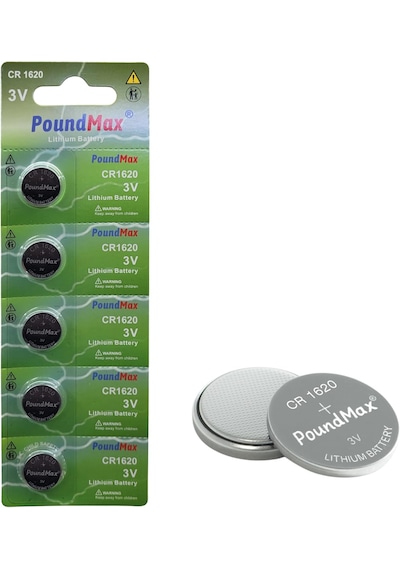 Poundmax 5 Adet 1620 Cr1620,dl1620 3v Düğme Pil