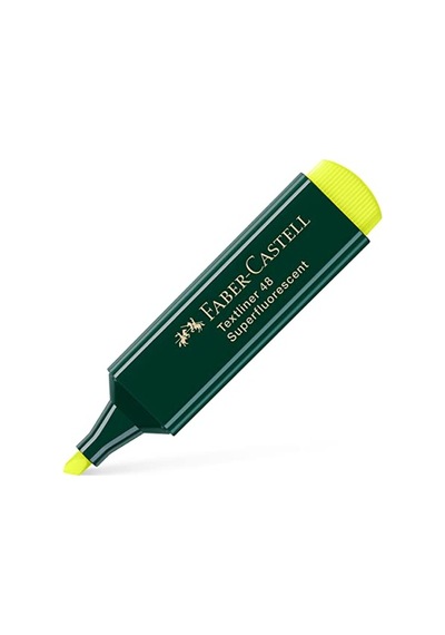 Faber-castell 1548 Fosforlu Kalem Sarı, Uzun Ömürlü, Yeniden Doldurulabilir, Dayanıklı Plastik Gövde 124-Pembe