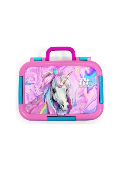 Coral High Kids Pembe Unıcorn Desenli Paslanmaz Çelik Beslenme Kabı 39168 Pembe