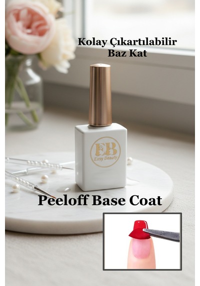 Soyulabilir Baz Kat 15ml - Peel-off Base Kalıcı Oje Ve Protez Tırnak Peeloff Base Coat - Tpo İçermez Peel Of Base Coat
