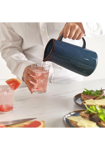 Gladelig Serisi Sürahi, Okyanus Mavi, 1,5 Lt Stoneware Kapaksız