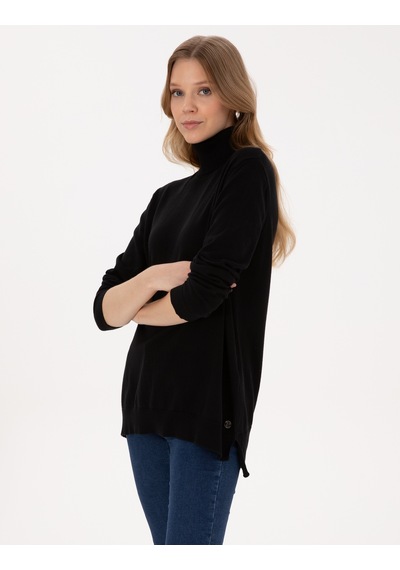 Pierre Cardin Kadın Siyah Kazak /triko 50316385-vr046 Siyah