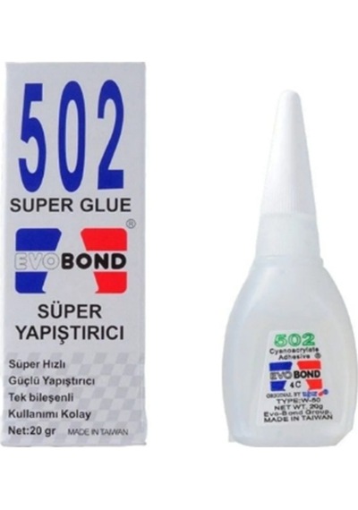 Evobond 502 Super Glue Süper Yapıştırıcı 20gr
