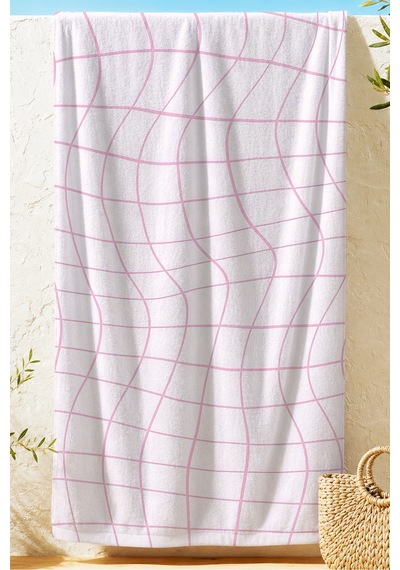 Geometrik Çizgili Plaj Havlusu - Minimalist Pembe Beyaz Havuz Deniz Banyo Hızlı Kuruyan Sahil Örtüsü Sedef Menekşe Geometrik Çizgili Plaj Havlusu - Minimalist Pembe Beyaz Havuz Deniz Banyo Hızlı Kuruyan Sahil Örtüsü Sedef Menekşe