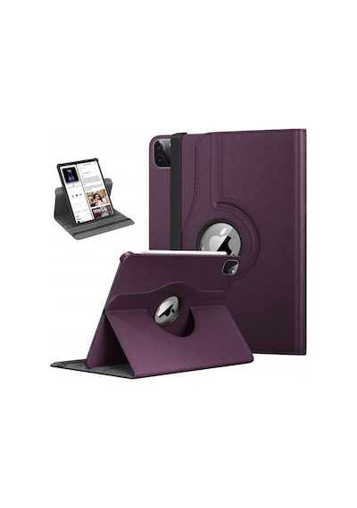 Apple Uyumlu iPad, Pro 11 İnç M4 2024 Kılıf 360 Dönebilen Standlı Case A2836 A2837 A3006