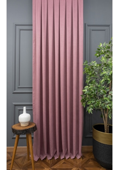 Evdepo Home Gül Kurusu Fon Perde Tek Kanat (539791730) Gülkurusu
