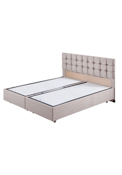 Venedik İkili Set, Venedik Çift Kişilik Baza Başlık Seti Krem 150 x 200