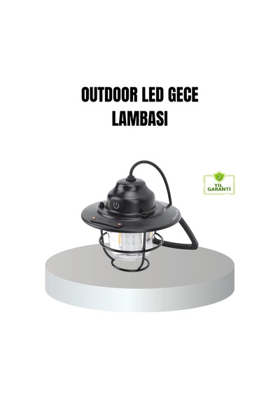 Buğz Retro Kamp Lambası Su Geçirmez Taşınabilir Gece Işığı Uzun Pil Ömürlü
