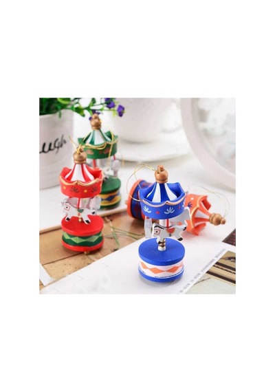 Merry Christmas Ahşap Atlı Karınca Atı Süsler Mini Güzel Ahşap Noel Yıl Başı