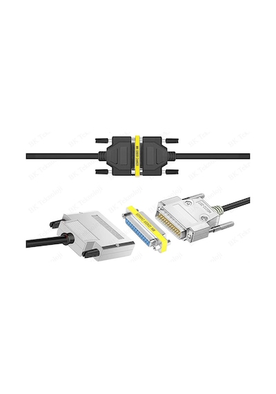 DB25 Dişi - Dişi Cinsiyet Değiştirici Adaptör