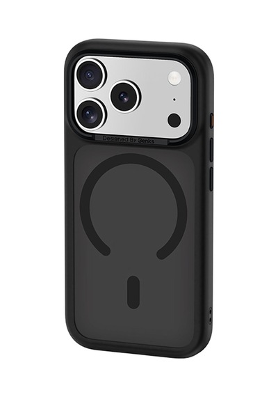 İphone 17 Pro Max Uyumlu Kılıf M-safe Şarj Özellikli Benks Mist C-magnet Yeni Seri Kapak Siyah