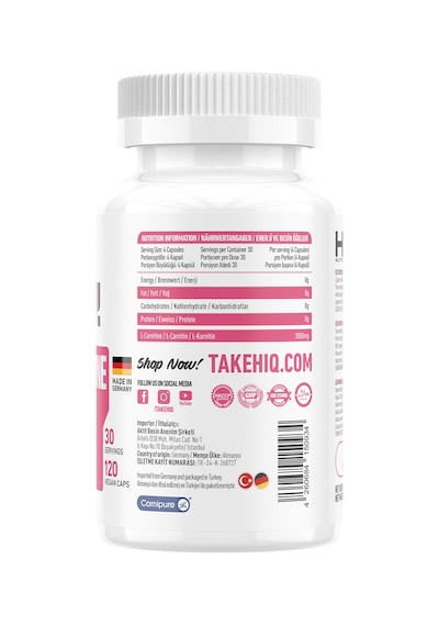 Hıq L-carnitine Tartare 120 Capsul