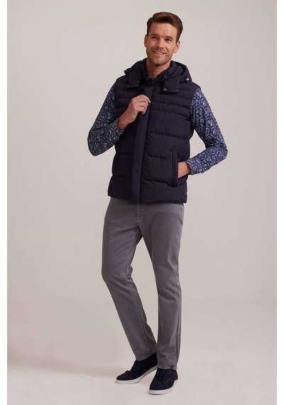 Ysf Erkek Lacivert Regular Fit Yelek