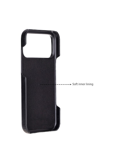 Bloomcase Ultimate Jacket Obsidian Black Apple Uyumlu iPhone 17 Pro Max 6.9" Hakiki Deri Kılıf Siyah