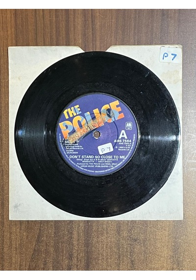 The Police - Don't Stand So Close To Me / Friends , 7'' Single