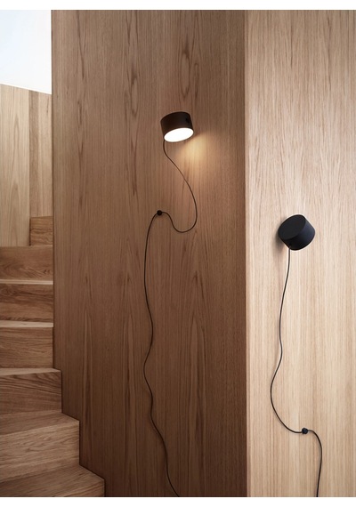 Muuto Post Duvar Lambası 9,5 Cm Dimmable Led Manyetik Başlık Tasarımı Earnest Studio Lambader Siyah Diğer