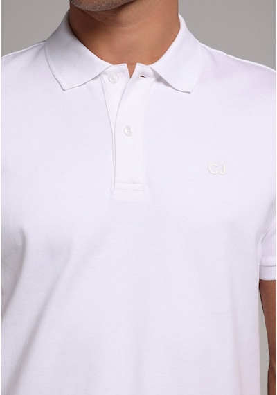 Colin's Colins Regular Fit Polo Yaka Düz Erkek Beyaz Kısa Kol Tişört Cl1080054 Q1.v2 Wht