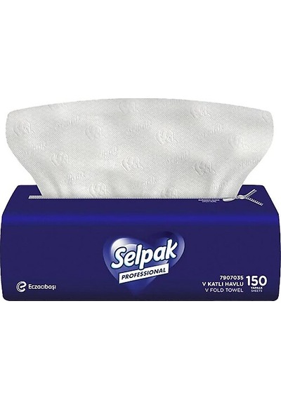 Selpak Professional V Katlama Kağıt Havlu 150 Yaprak X 15 Paket Toplam 2250 Yaprak