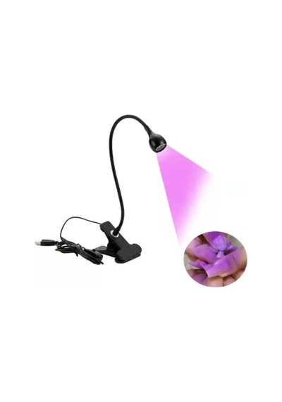 Pratik Esnek Gövdeli Kıskaçlı Oje Tırnak Kurutucu Ultraviyole Mor Işık Uv Led Masa Lambası Diğer