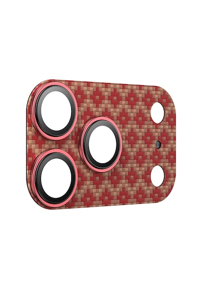Apple Uyumlu   iPhone 17 Pro Benks Armorwarrior Armorgrid Serisi Kevlar Kamera Lens Koruyucu Turuncu