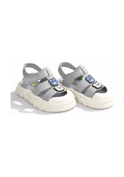 Kindep Kids Kaymaz Taban Çocuk Sandalet Gri