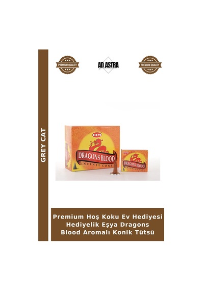 Premium Hoş Koku Ev Hediyesi Hediyelik Eşya Dragons Blood Aromalı Konik Tütsü