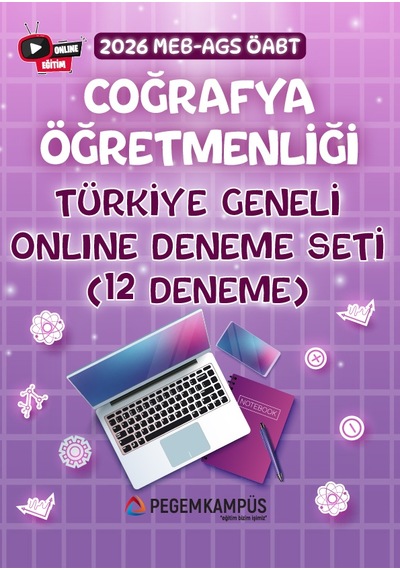 2026 Meb-ags Öabt Coğrafya Öğretmenliği Türkiye Geneli Online Deneme Seti 12 Deneme