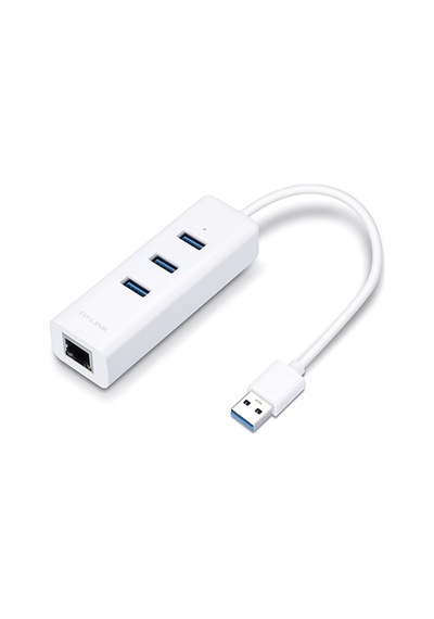 Tp-Link UE330 10-100-1000 Mbps 3.0 USB Ethernet Çevirici + 3 Port USB Çoğaltıcı