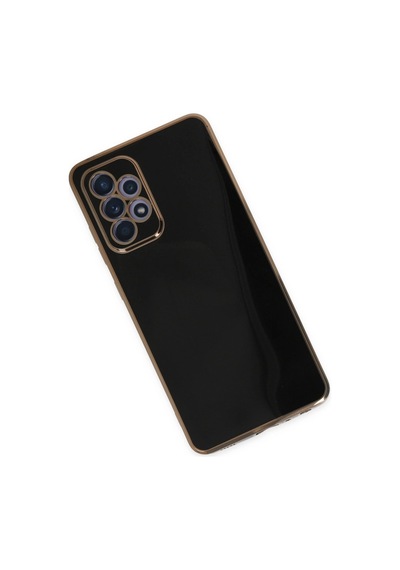 Samsung Uyumlu Galaxy A52 Kılıf Volet Silikon Siyah