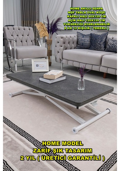 Home Üst Tabla Mdf Kartal Oval Köşe Alt Beyaz