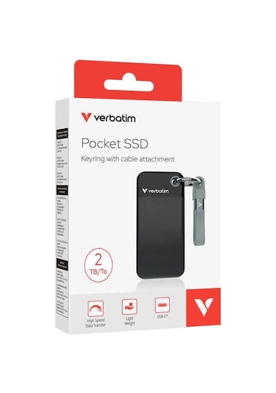 Verbatim V Pocket Ssd Usb3.2 Gen2 2tb Siyah