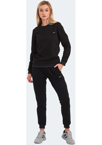 Slazenger OLINDA Kadın Cepli Siyah Eşofman Takımı