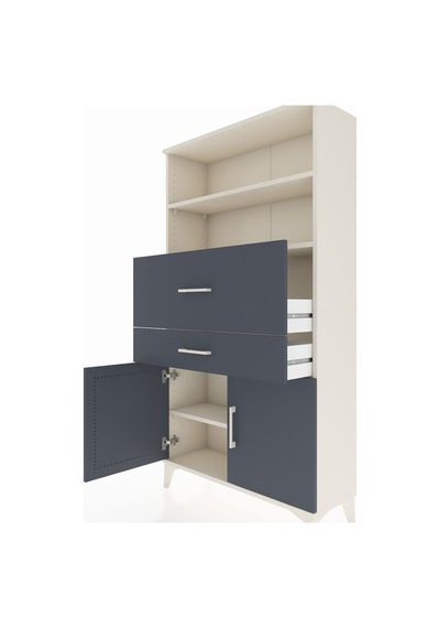 Arges Dolap 3 Raflı 2 Çekmeceli 2 Kapaklı 88x30x163 Aytaşı-an... Aytaşı