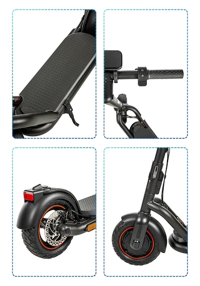 Electroll N85 Elektrikli Scooter 1200 Watt Yenilikçi Teknoloji, Zarif Tasarım, Üstün Konfor, Güvenli Sürüş Siyah