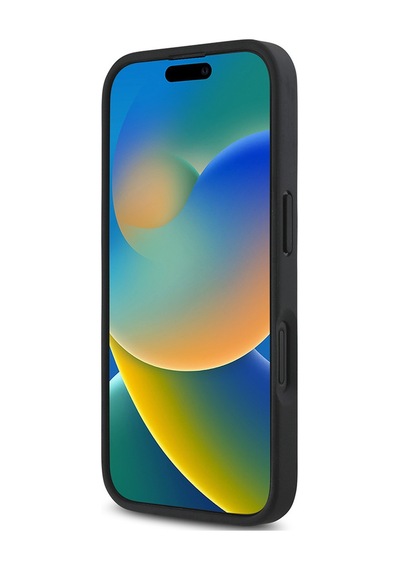 Apple Uyumlu iPhone 16 Plus Kılıf Dkny Lisanslı M-safe Şarj Özellikli 3d Yazılı Repeat Pattern Kapak Siyah