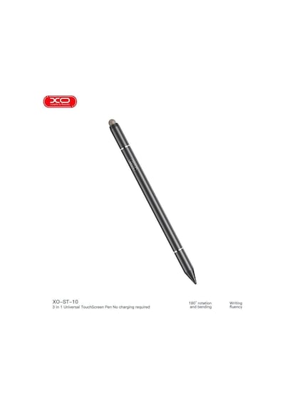 Xo St-010 3 İn 1 Universal Dokunmatik Ekran Kalemi - Pil Gerektirmeyen Tablet Ve Telefon Kalemi Kalem