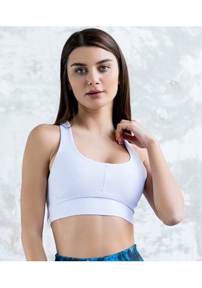 Lismina Ekstra Toparlayıcı Spor Büstiyer - Sporcu Sütyeni Beyaz