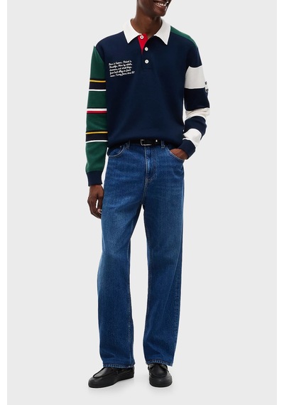 Tommy Jeans Logolu Regular Fit Düğmeli Polo Yaka Kazak Erkek Kazak Dm0dm23570 C1g Lacivert Tommy Jeans Logolu Regular Fit Düğmeli Polo Yaka Kazak Erkek Kazak Dm0dm23570 C1g Lacivert