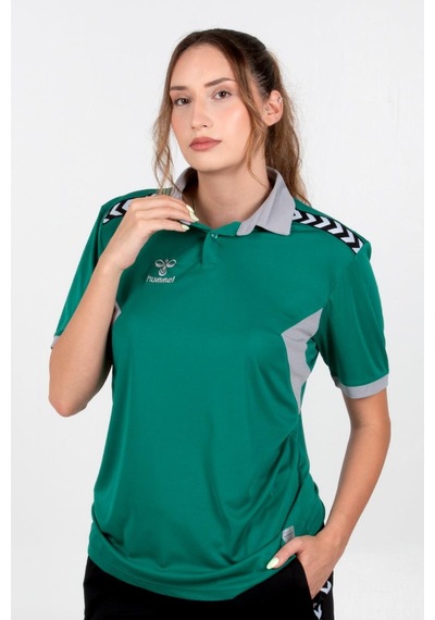 Hummel Otantik Polo Yaka Kamp Tişört Yeşil