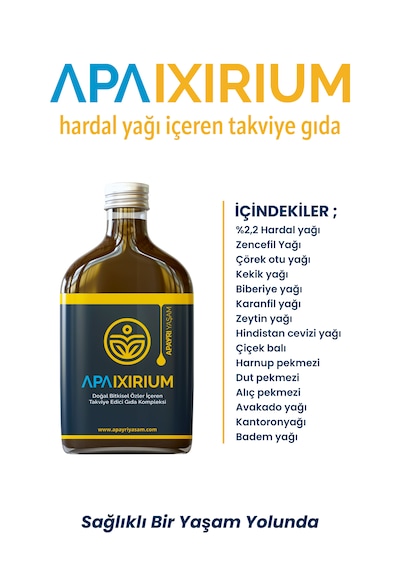 Apayrı Yaşam Apaixirium Doğal Bitkisel Özler İçeren Takviye Edici Gıda 200 ML