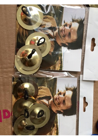 Dansöz Zil 4 Adet Tam Set 2 El için Antitonyum Kaplı Metal Ürün