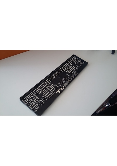 2 Adet Kabartmalı Gümüş Yaldız Baskılı Türkiye Plakalık 287399764