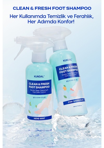 Kundal Clean & Fresh  Pink Grapefruit Foot Shampoo 400 ML