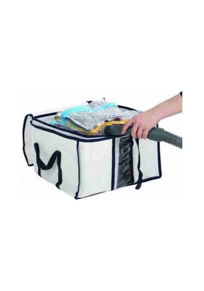 Küpbag Çeyiz Sandıklı ,vakumlu Poşet,vakumlu Çantalı Hurç Siyah- Beyaz Kareli Şeffaf